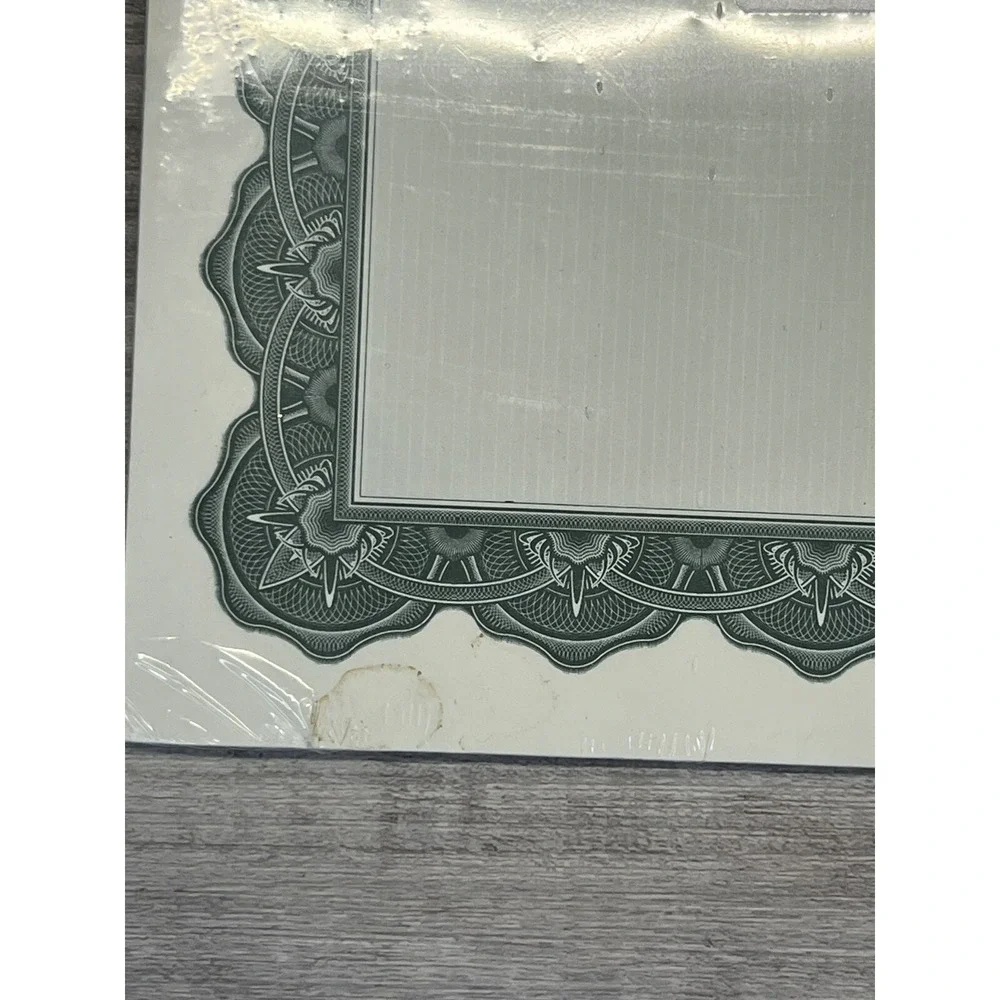 Geographics Certificates Optima Green Border Gold Seal 25 Pack Lot of 2 8.5x11